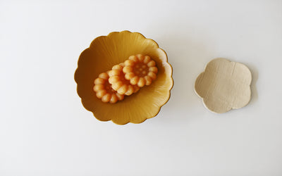 Otchil Flower Small Plate - Mustard