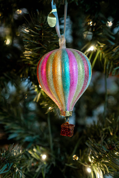 Rainbow Air Balloon Ornaments