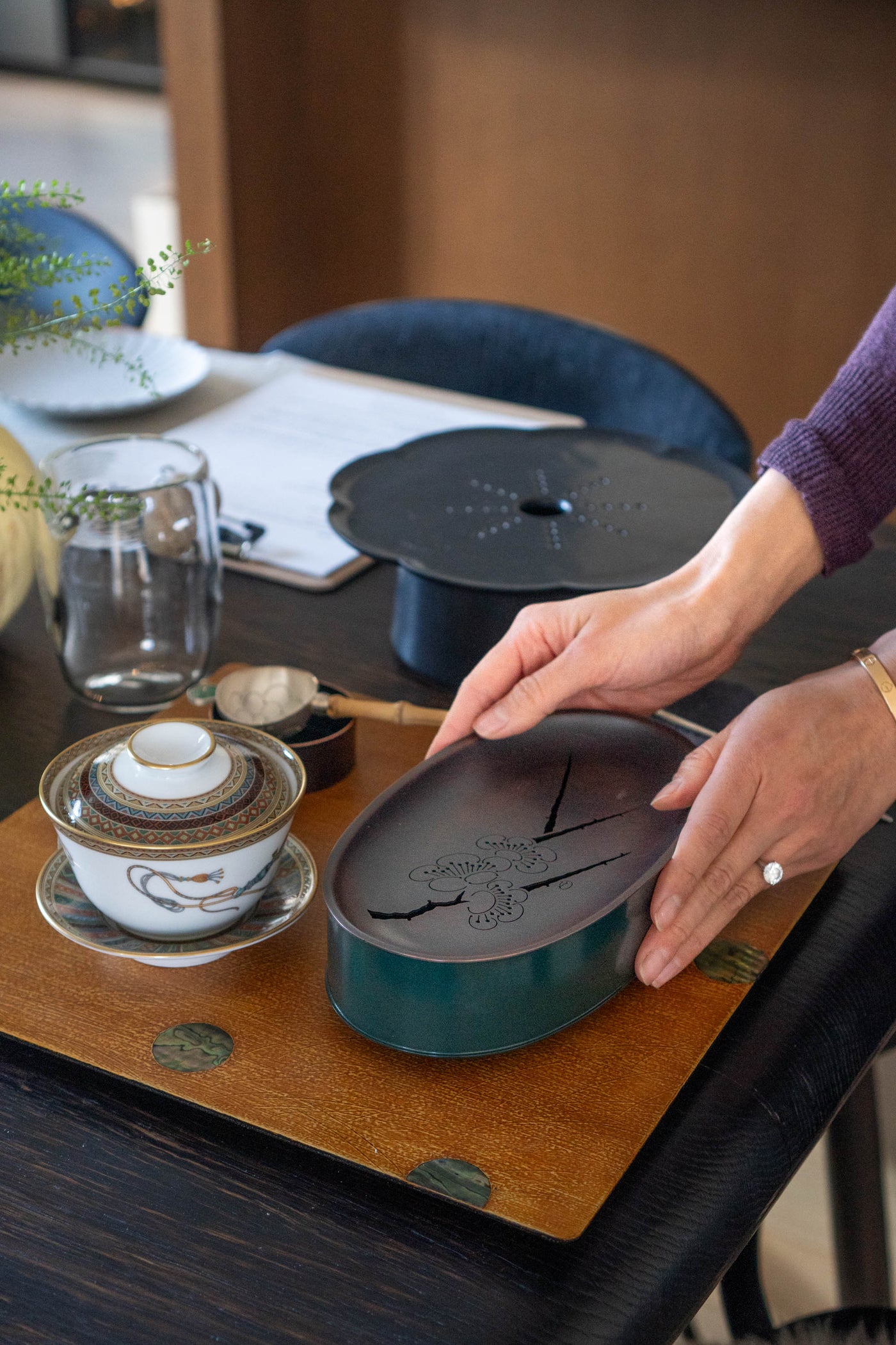 Stackable Lunch Box (Hap) & Versatile Tea Pot Tray