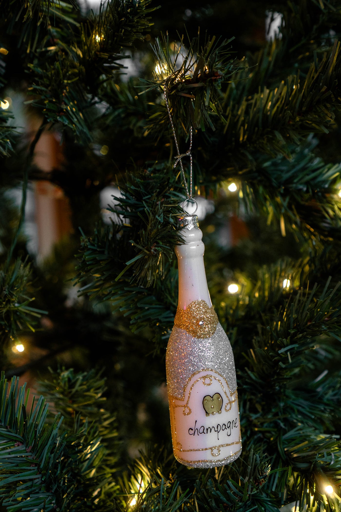 Sparkling Champagne Ornaments