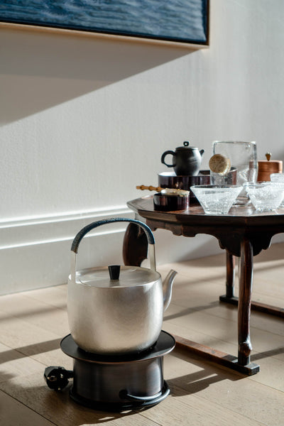 Artisanal Silver Tea Kettle