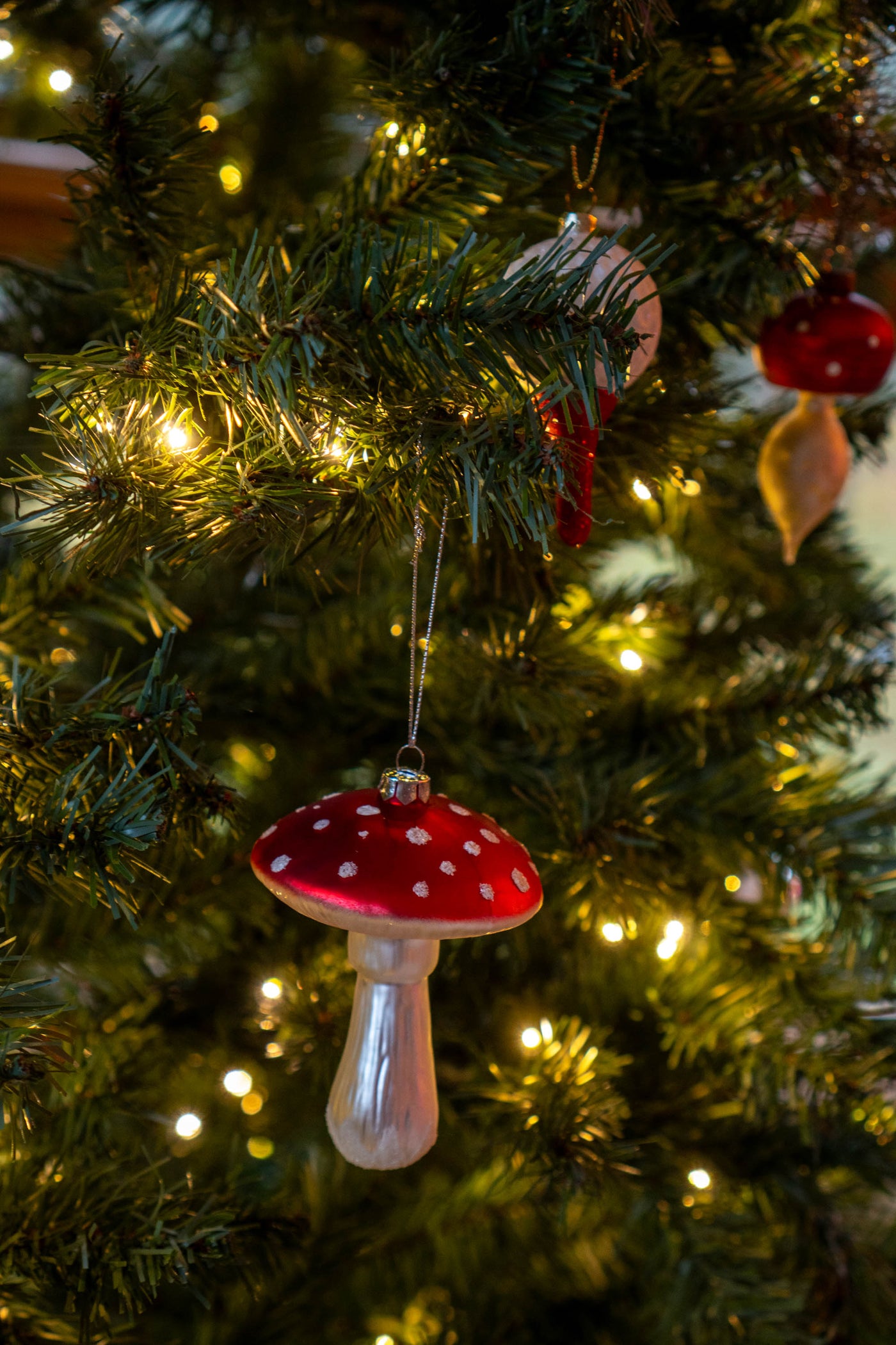 Red Mushroom Ornaments