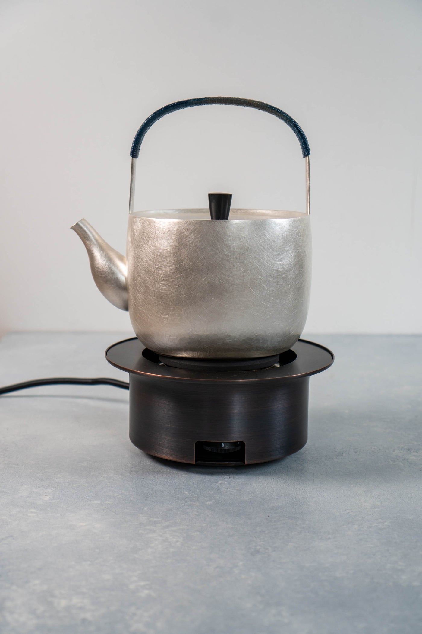 Artisanal Silver Tea Kettle