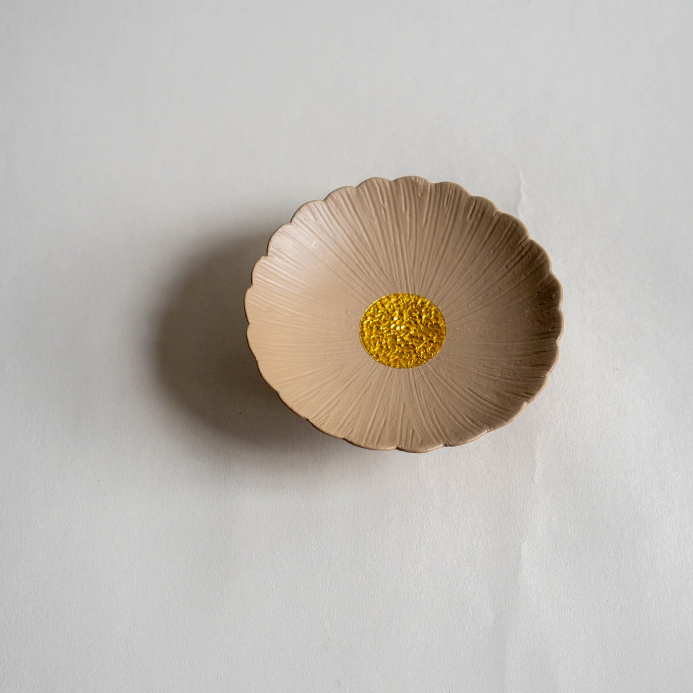 Otchil Flower Small Plate - Beige