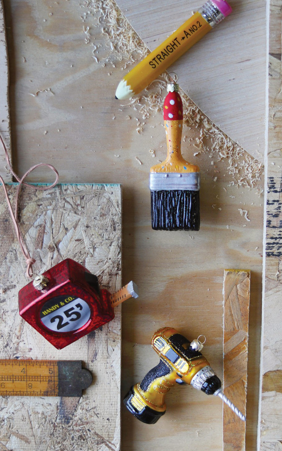 Artist Paintbrush Ornaments