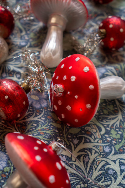 Red Mushroom Ornaments