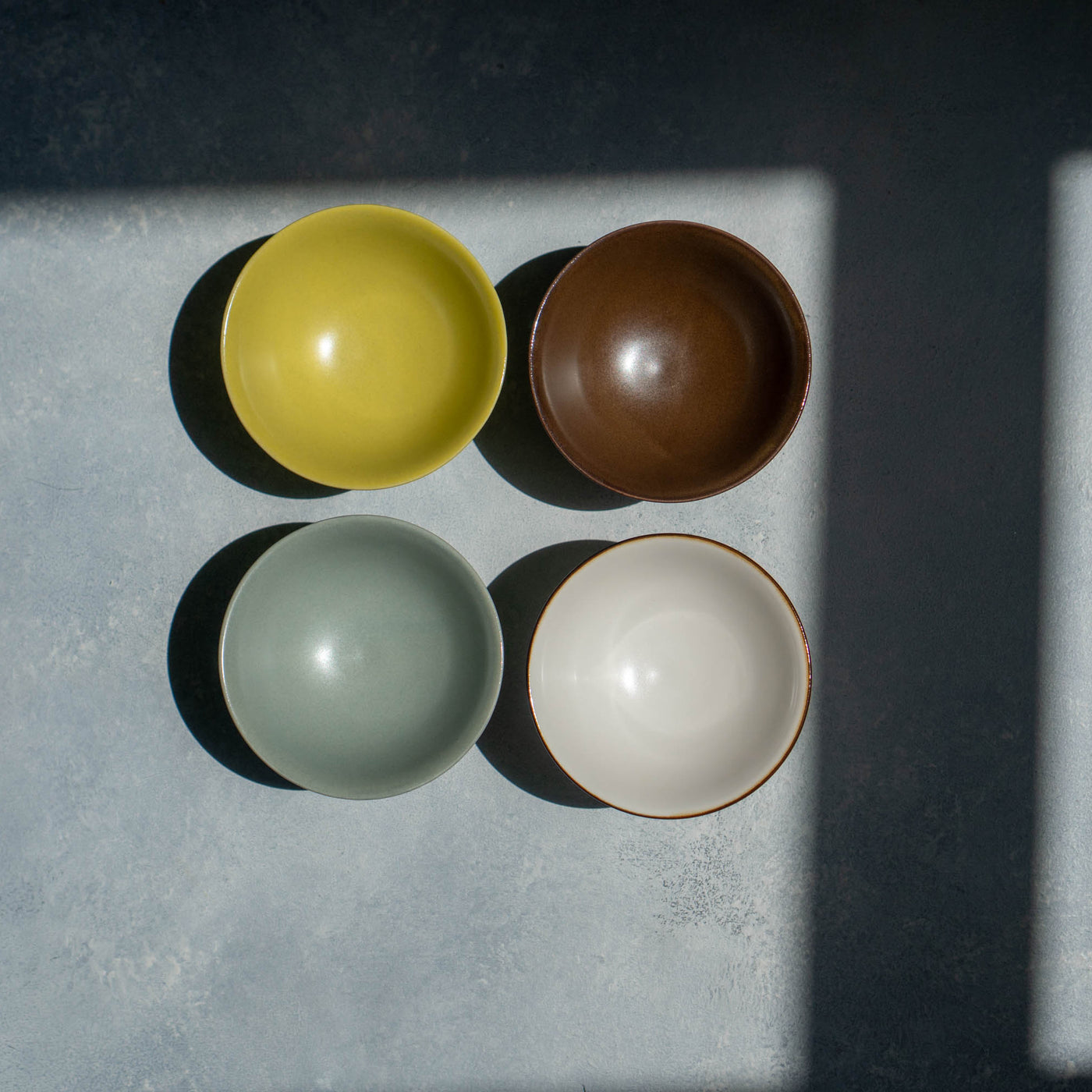 Jicon Yogurt & Dessert Cups - Colors (Yellow Green, Bluish Grey, Brown)