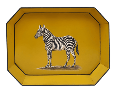 Yellow Zebra Iron Tray