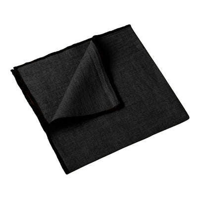 Linen Napkins With Black Edge