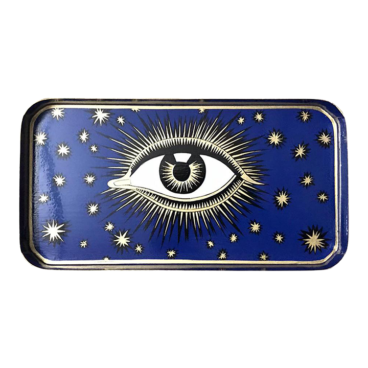 Eye Hand painted Iron Tray (5 colors)
