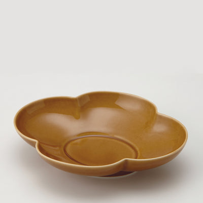 Brown Flower Bowl (Long) - Leef NYC -Mizu Mizu